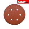 Kennedy KEN2032560K 150mm Aluminium Oxide Hook-n-Loop Sanding Discs - 6 Hole P60 - Pack of 50