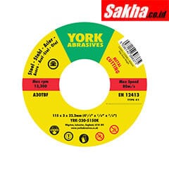 York YRK2305150K 115x3x22mm A30-T BF type 41 Reinforced Cutting disc