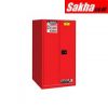 Justrite Sure-Grip® EX Flammable Safety Cabinet 60 Gallon, 1 Bi-Fold Self-Close Door, Red