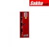 Justrite Sure-Grip® EX Slimline Flammable Safety Cabinet 22 Gallon, 1 Self-Close Doors, Red