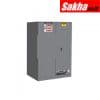 Justrite Sure-Grip® EX Flammable Safety Cabinet 90 Gallon, 2 Self-Close Doors, Gray