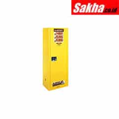 Justrite Sure-Grip® EX Deep Slimline Flammable Safety Cabinet 54 Gallon,1 Self-Close Door