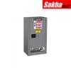 Justrite Sure-Grip® EX Compac Flammable Safety Cabinet 15 Gallon, 1 Self-Close Door, Gray