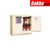 Justrite Sure-Grip® EX Undercounter Flammable Safety Cabinet 22 Gallon, 2 Self-Close Doors, White