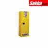 Justrite Sure-Grip® EX Slimline Flammable Safety Cabinet 22 Gallon, 1 Manual Close Doors