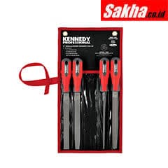 Kennedy-Pro KEN0309760K 200mm (8) 4 Piece Second Cut Engineers File Set with Handles