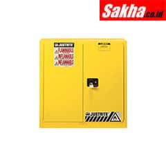 Justrite Sure-Grip® EX Flammable Safety Cabinet 30 Gallon, 35 Inch Height, 2 Manual Close Doors