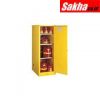 Justrite Sure-Grip® EX Deep Slimline Flammable Safety Cabinet 54 Gallon,1 Manual Close Door