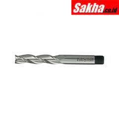 SwissTech SWT1633408A 8 00mm HSS-Co 8% 3 Flute Threaded Shank Long Series Slot Drills - Uncoated