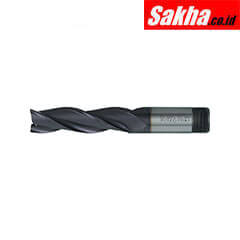 SwissTech SWT1633434A 4 00mm HSS-Co 8% 3 Flute Threaded Shank Long Series Slot Drills - TiCN Coated