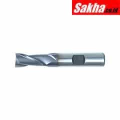 SwissTech SWT1630240A 10 00mm HSS-Co 8% 2 Flute Weldon Shank Slot Drills - TiCN Coated