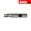 SwissTech SWT1630502A 2 00mm HSS-Co 8% 3 Flute Weldon Shank Short Series Slot Drills - Uncoated