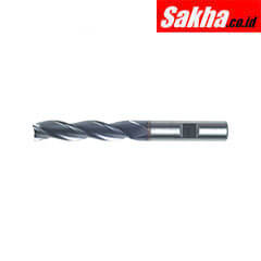 SwissTech SWT1630733A 3 00mm HSS-Co 8% 3 Flute Weldon Shank Long Series Slot Drills - TiCN Coated