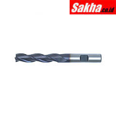 SwissTech SWT1630763A 3 00mm HSS-Co 8% 3 Flute Weldon Shank Long Series Slot Drills - TiALN Coated