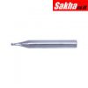 SwissTech SWT1615303A 3 00mm Carbide 2 Flute Plain Shank Short Series Ball Nosed Slot Drills - Uncoated