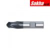 SwissTech SWT1659703A 3 00mm Series 97 HSS-E PM 2 Flute Weldon Shank Standard Length Ball Nosed Slot Drills - Peak Power Coated