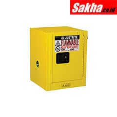Justrite Sure-Grip® EX Countertop Flammable Safety Cabinet 4 Gallon,1 Manual Close Door