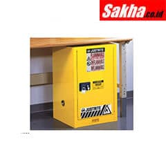 Justrite Sure-Grip® EX Compac Flammable Safety Cabinet 12 Gallon,1 Self-Close Door
