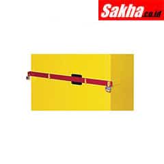 Justrite Replacement Security Bar For Hi Security Safety Cabinet Fits 45 Gallon, Red