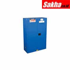 Justrite Sure-Grip® EX Hazardous Material Steel Safety Cabinet 45 Gallon, 2 Self-Close Doors, Royal Blue