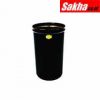 Justrite Cease-Fire® Waste Receptacle Safety Drum Can Only, 55 Gallon, Black