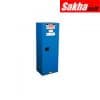 Justrite ChemCor® Slimline Hazardous Material Safety Cabinet 22 Gallon, 1 Self-Close Door, Royal Blue