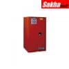 Justrite Sure-Grip® EX Combustibles Safety Cabinet For Paint And Ink 96 Gallon, 2 Self-Close Doors, Red