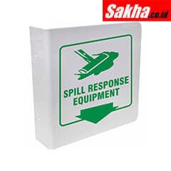 Brady-SPC 45477 L Spill Response, Equipment Sign, No Header, Acrylic