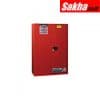 Justrite Sure-Grip® EX Combustibles Safety Cabinet For Paint And Ink 60 Gallon, 1 Bi-Fold Door, Red
