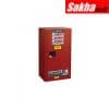 Justrite Sure-Grip® EX Combustibles Safety Cabinet For Paint And Ink 20 Gallon, 1 Manual Close Door, Red
