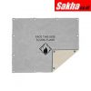 SALISBURY ARC45-40PS Arc Protection Blanket, Length 4 ft., Width 5 ft., ASTM F2676, kA Rating 40, Gray Khaki