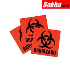 Justrite Label Kit For Biohazard Cans 3 Labels And Instructions, Code Compliant For CaliforniaJustrite Label Kit For Biohazard Cans 3 Labels And Instructions, Code Compliant For California