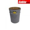 Justrite Cease-Fire® Waste Receptacle Safety Drum Can Only,4.5 Gallon