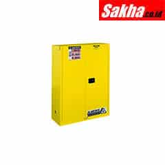 Justrite Sure-Grip® EX Combustibles Safety Cabinet For Paint And Ink 60 Gallon, 2 Self-Close Doors, Yellow