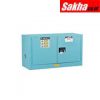 Justrite Sure-Grip® EX Piggyback Corrosives Acid Steel Safety Cabinet 17 Gallon, 1 Shlf, 2 Self-Close Doors, Blue