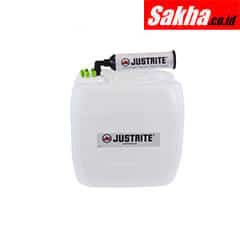 Justrite VaporTrap™ UN DOT Carboy W Filter Kit, 13.5L HDPE, 70mm Cap, 6 Ports 1 16 OD Tubing