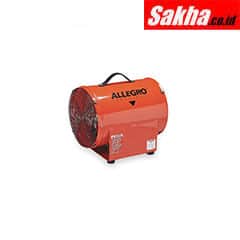 ALLEGRO 9509-01 Axial Explosion Proof Confined Space Fan, 1 3 HP, 125VAC