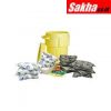 Brady-SPC 133477 Spill Kit Mixed Application, Yes Wheeled, 37 in H x 23 in Dia, 38 gal (US)