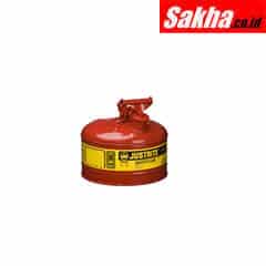 Justrite Type I Steel Safety Can For Oil,2.5 Gallon