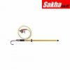 SALISBURY 20817 Yellow Static Discharge Stick, Fiberglass with Brass Alloy U Hook Material, Length 4 ft.