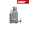 Justrite Carboy With Spigot, 5 L, High Density Polyethylene (HDPE), 83mm Cap