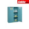 Justrite Sure-Grip® EX Corrosives Acid Steel Safety Cabinet, 60 Gallon, 1 Bi-Fold Self-Close Door, Blue