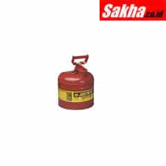 Justrite Type I Steel Safety Can For Oil,2 Gallon