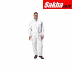 GRAINGER APPROVED CVL-SMS-E-4XL Collared Disposable Coveralls