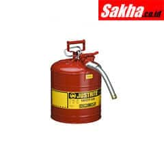 Justrite Type II AccuFlow™ Steel Safety Can 5 Gallon, 1 Metal Hose