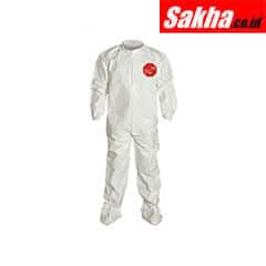 DUPONT SL121BWHMD001200 Collared Chemical Resistant Coveralls