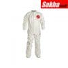 DUPONT SL121TWH4X000400 Collared Chemical Resistant Coveralls