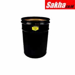 Justrite Cease-Fire® Waste Receptacle Safety Drum Can Only, 6 Gallon, Black