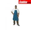 CONDOR 1N880 Disposable Bib Apron, Navy Blue, 36 Length, 27