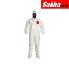 DUPONT SL122BWHXL001200 Hooded Chemical Resistant Coveralls